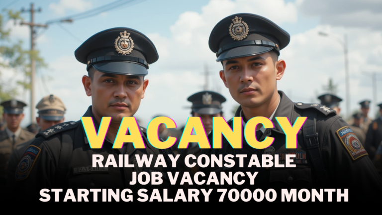 Railway Constable 2025 Job Vacancy: