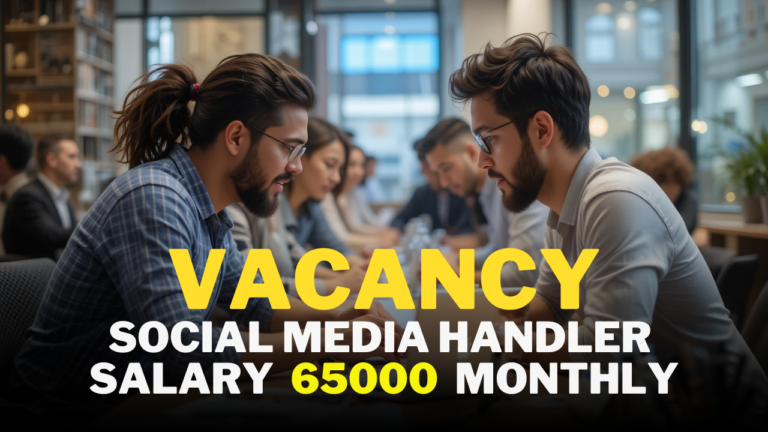 Social Media Handler/vacancy 65000 salary
