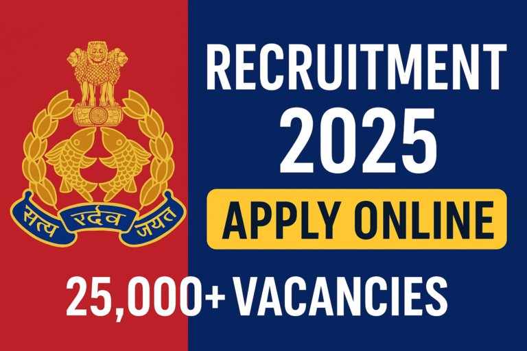 UP Police Constable Recruitment 2025 Notification – Apply Online for 25,000+ Vacancies