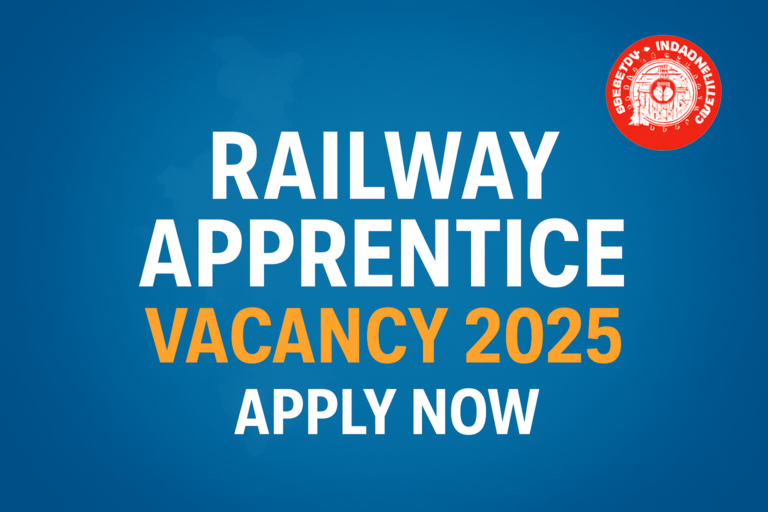 Railway Apprentice Vacancy 2025 – Apply Online for Railway Jobs