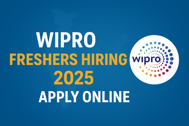 Wipro Freshers Hiring 2025 – Apply Online for IT Jobs and Careers