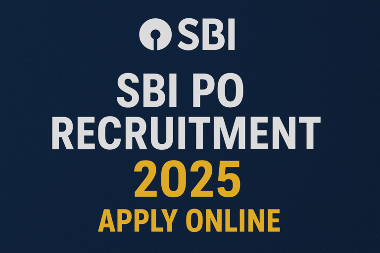 SBI PO Recruitment 2025 – Apply Online for Probationary Officer Vacancy