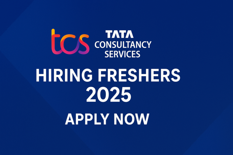 TCS Hiring Freshers 2025 – Apply Online for Entry Level IT Jobs