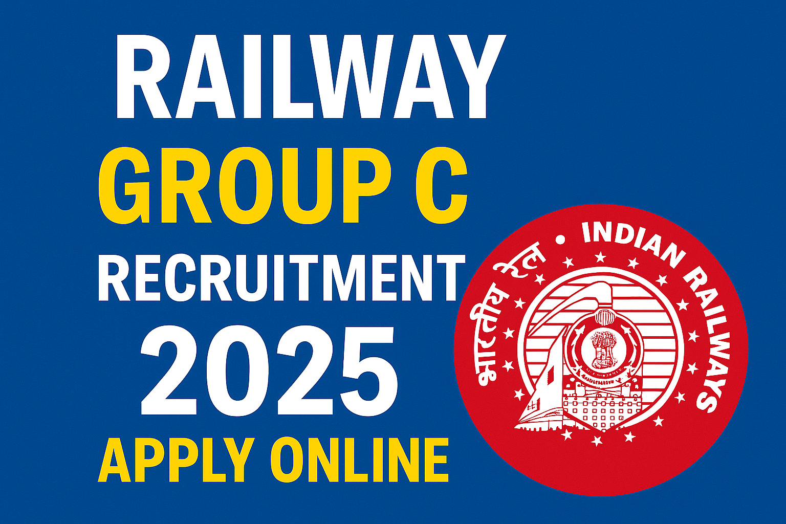 Apply online for Railway Group C Recruitment 2025 for over 1.5 lakh vacancies.